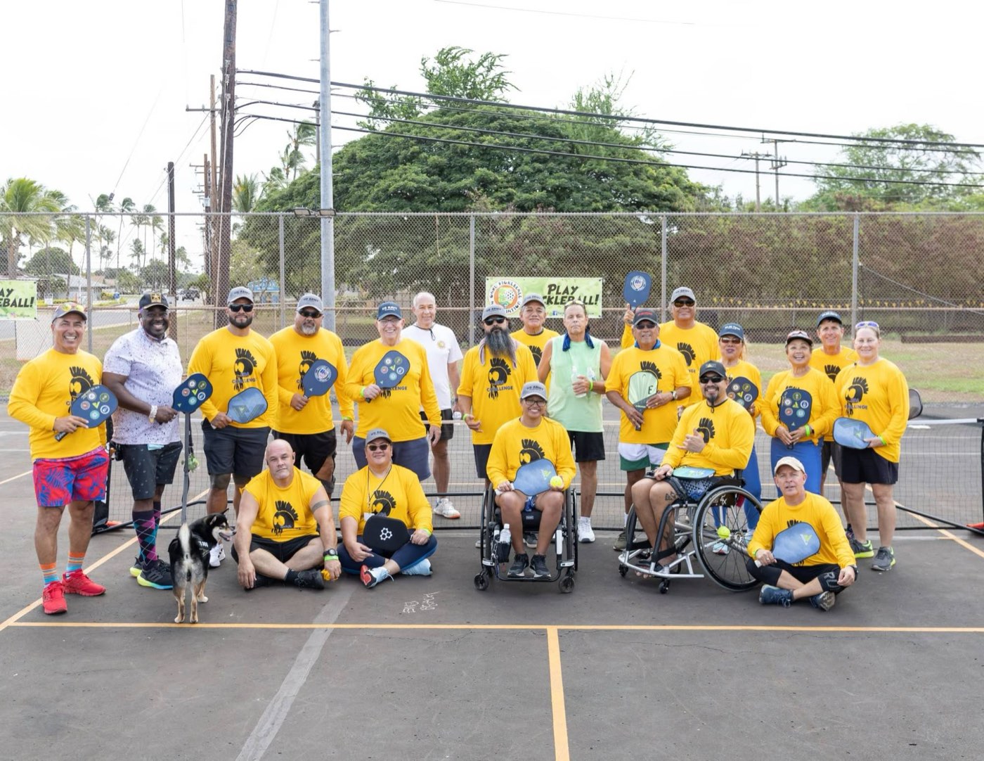 Koa Challenge pickleball athletes group photo